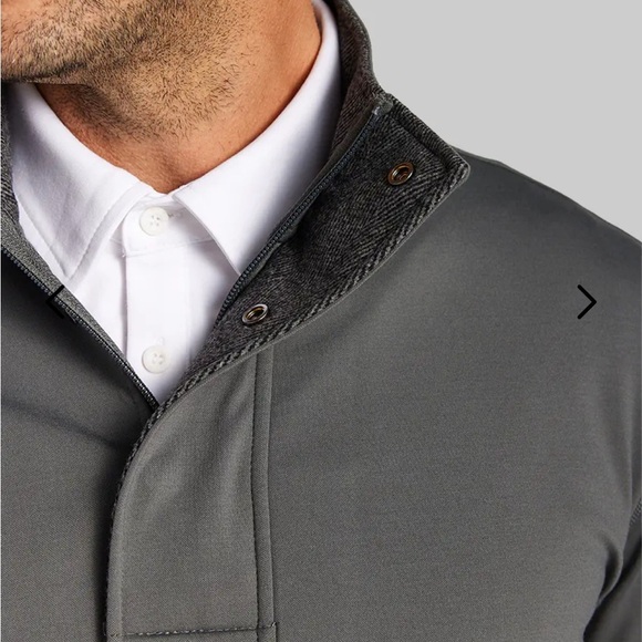 BYLT Basics Elite + Fairway Pullover Quarter Zip Charcoal Large - Picture 2 of 13